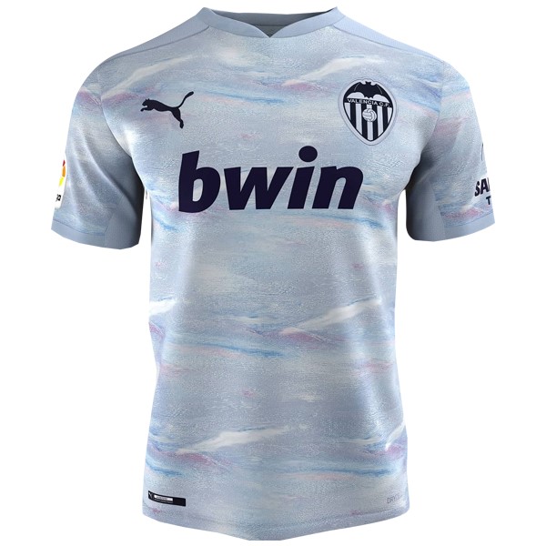 Camiseta Valencia Replica Tercera Ropa 2020/21 Azul